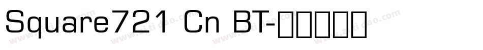 Square721 Cn BT字体转换